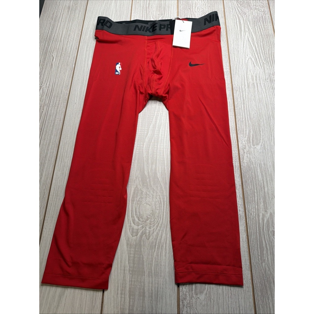 New Nike Mens Nike Pro NBA 3/4 Compression Basketball Tights Size 2XL